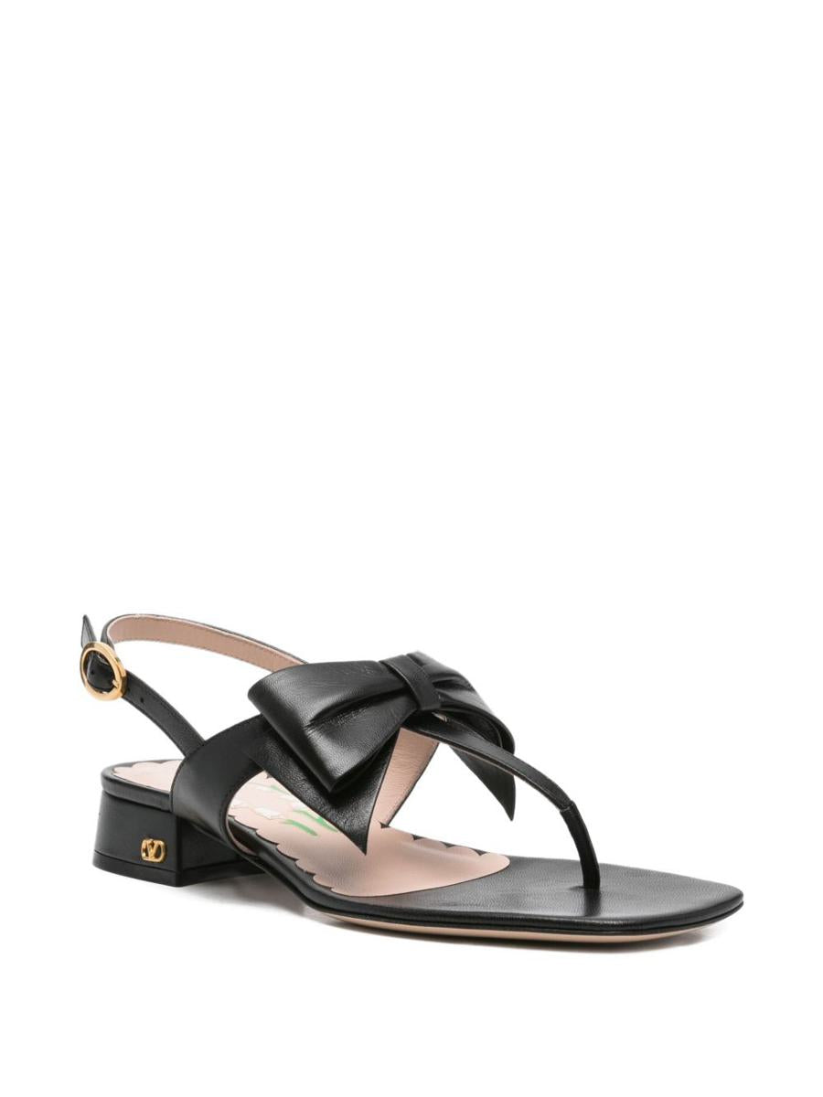 Valentino Garavani Bowow Leather Thong Sandals