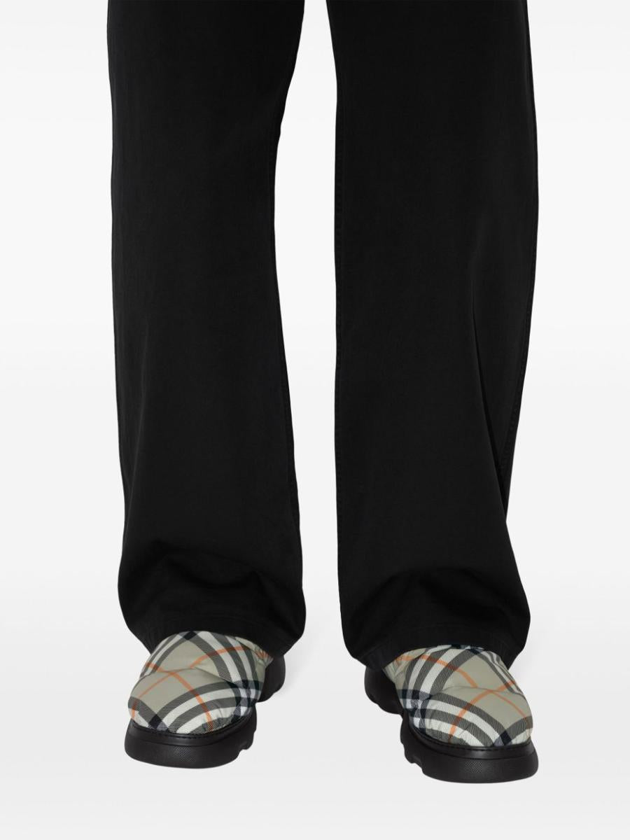 Burberry Check Pattern Pillow Mules