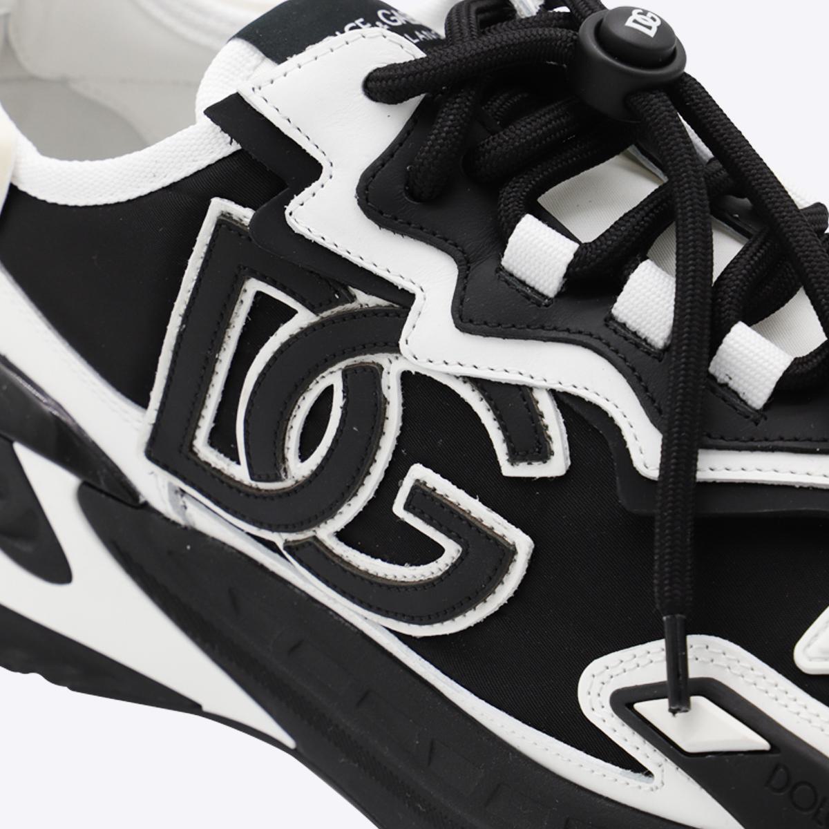 Dolce & Gabbana White And Black Sneakers