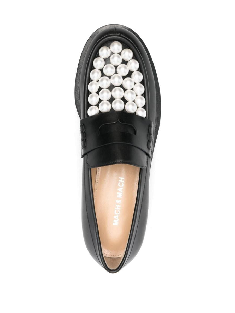 Mach & Mach Sirene Bicolour Pearl Loafers Shoes