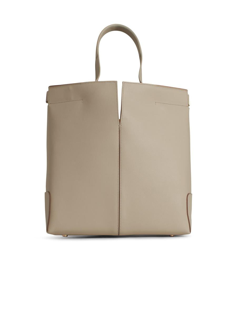 Tod'S Small Ivory Leather Bag