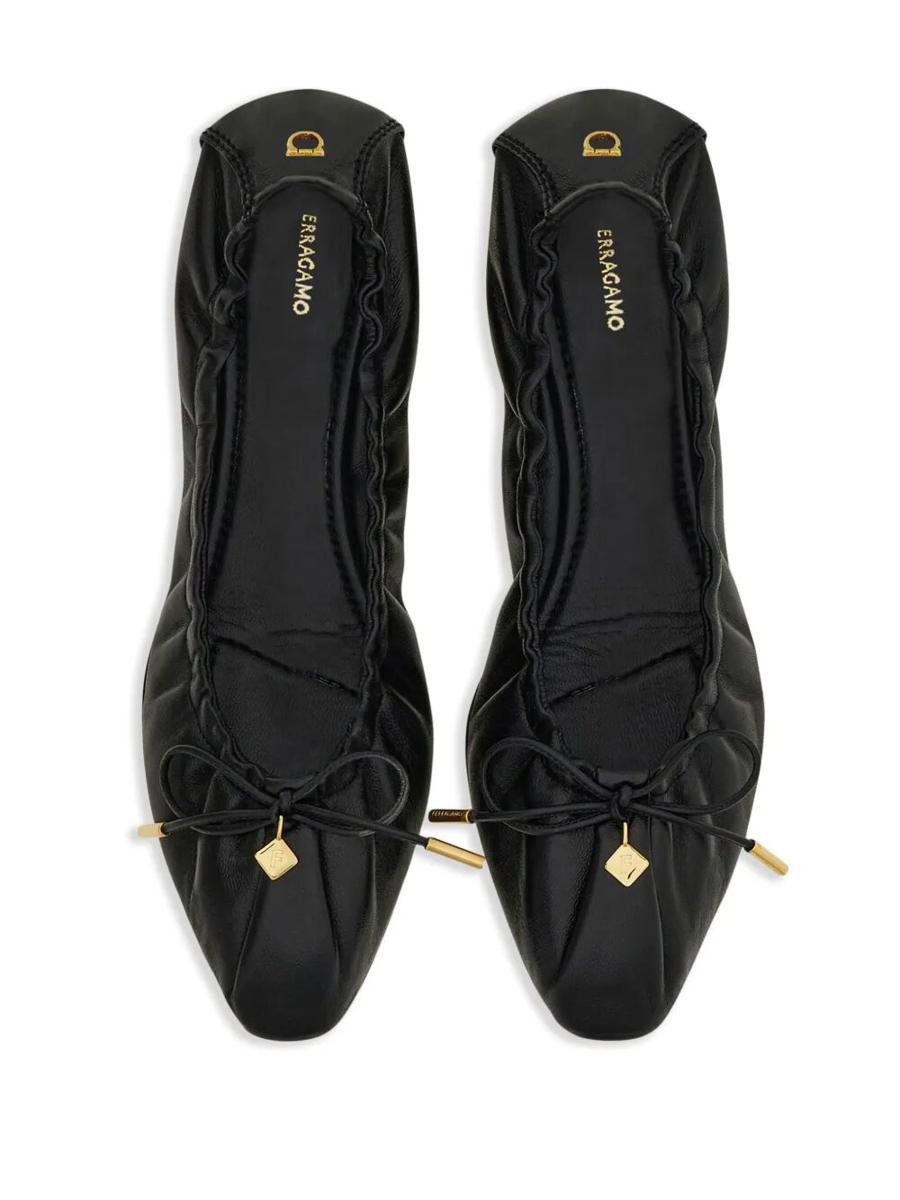 Salvatore Ferragamo Joelle Elasticated Ballet Flat Shoes