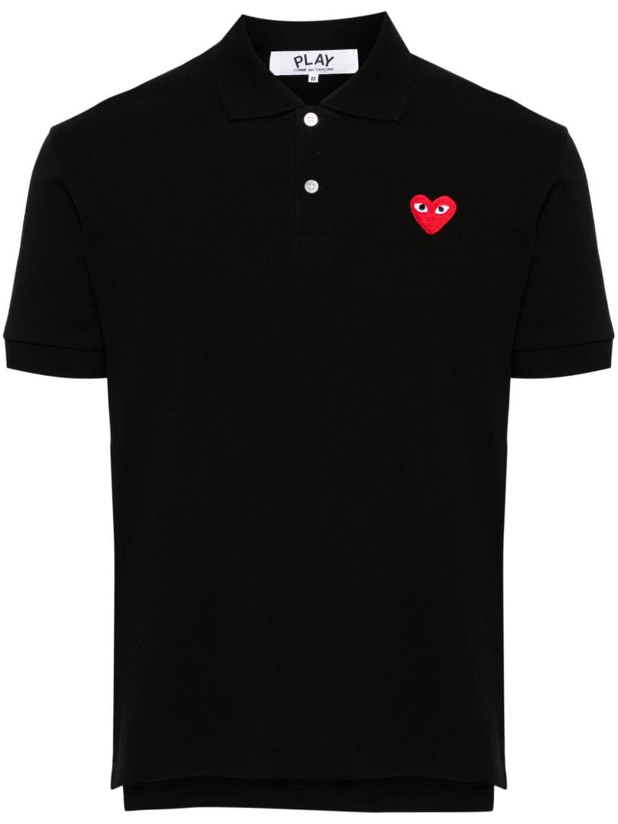 Comme Des Garçons Red Heart Cotton Plo Shirt