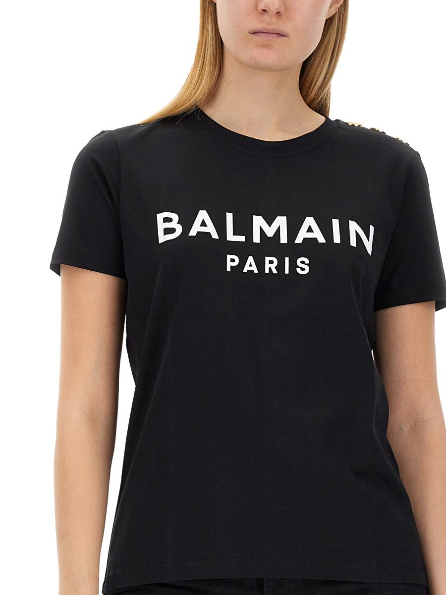 Balmain T-Shirt With Logo