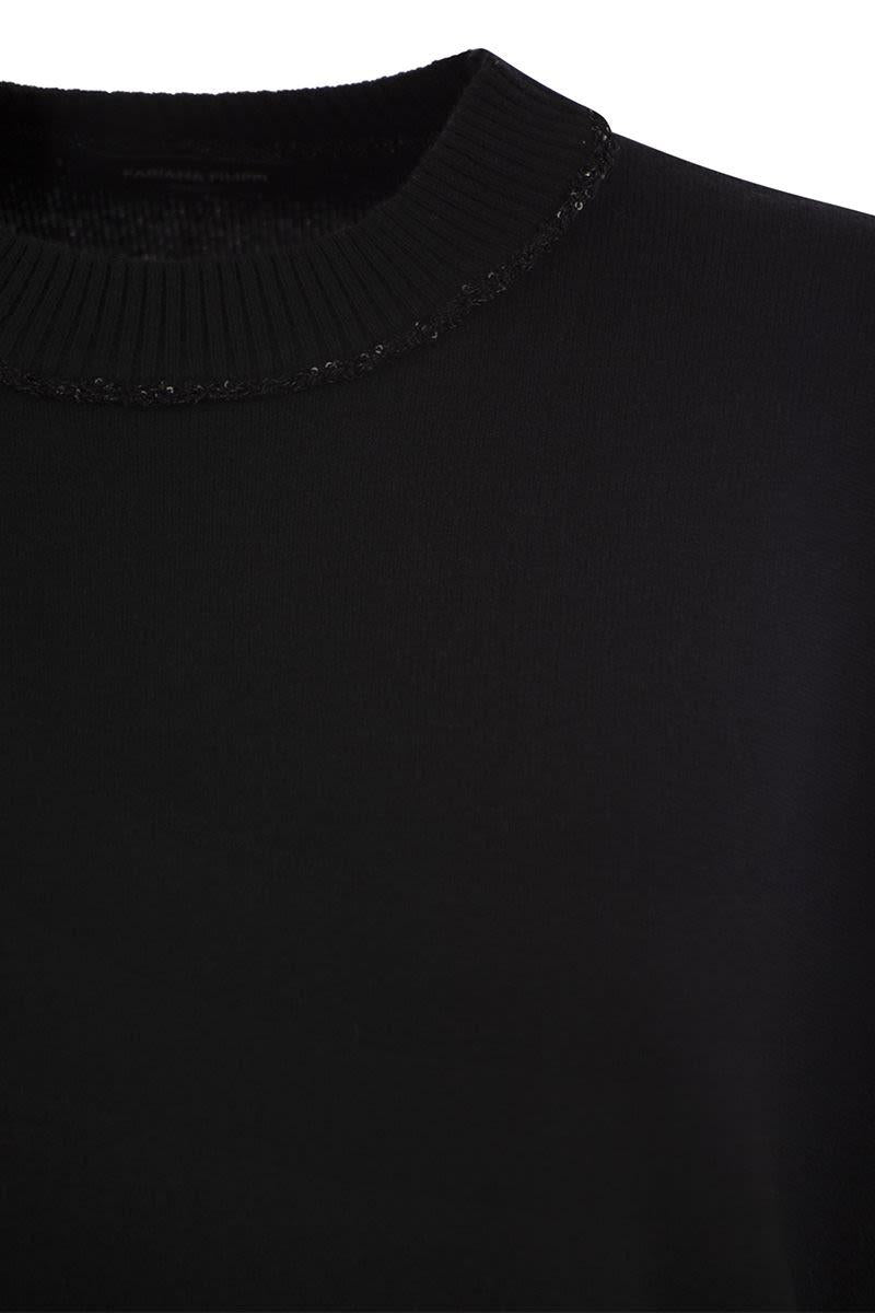 Fabiana Filippi Crew-Neck Sweater With Sequins