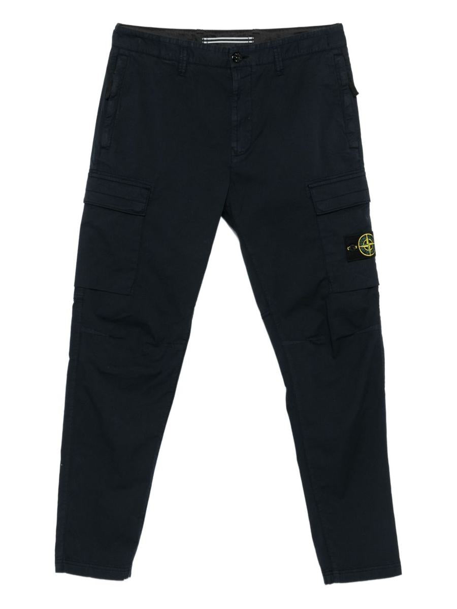 Stone Island Cotton Cargo Trousers