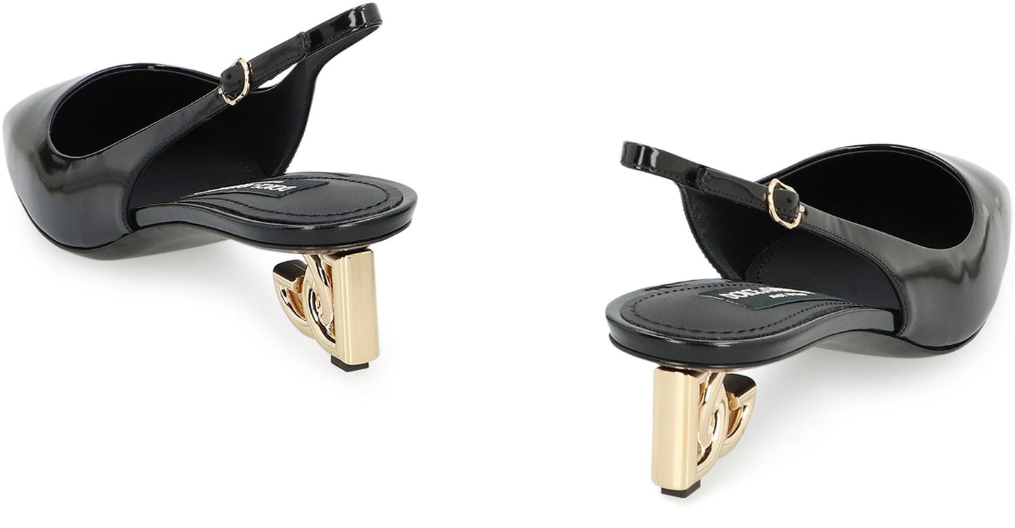 Dolce & Gabbana Patent Leather Slingback Pumps