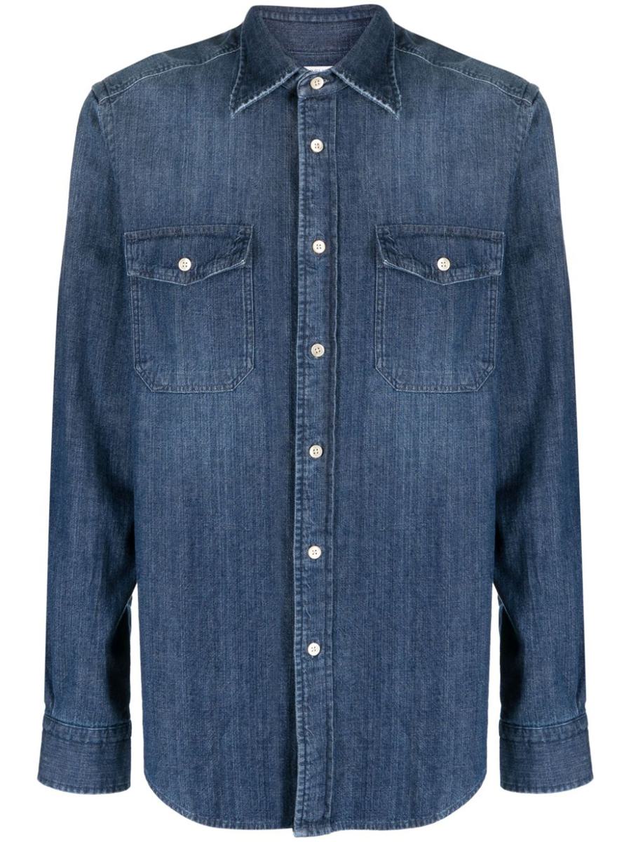Boglioli Denim Button-Down Shirt