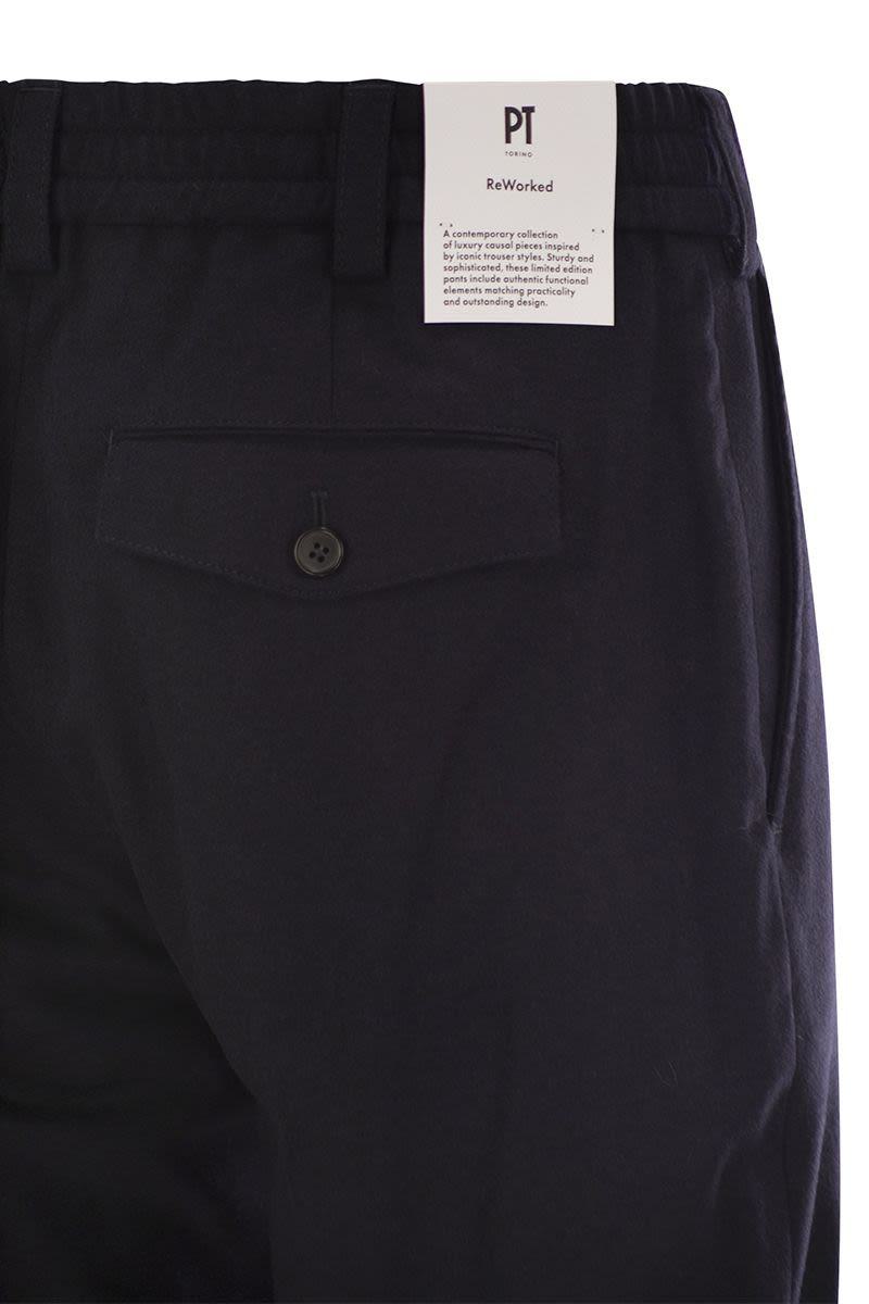 Pt Torino The Rebel - Wool And Cashmere Trousers