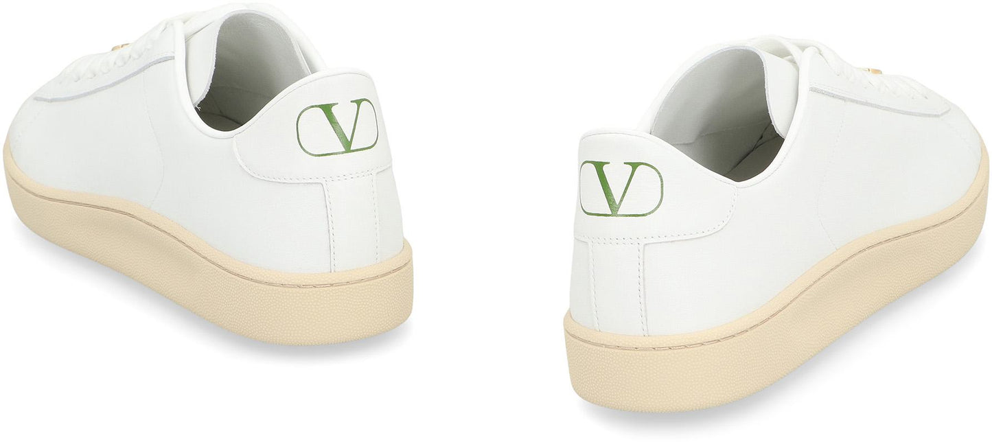Valentino Garavani Royco Leather Low-Top Sneakers