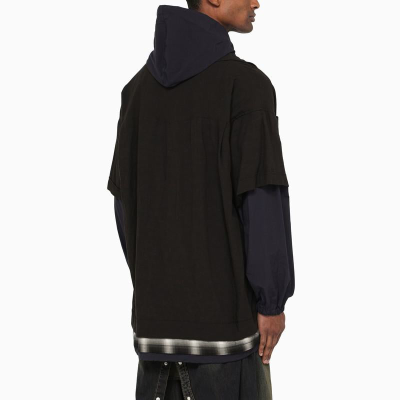 Maison Mihara Yasuhiro Three-Layer Hooded Shirt