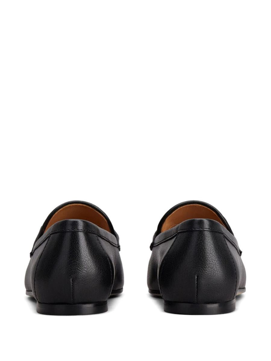 Tod'S Oval Logo Leather Loafer Shoes