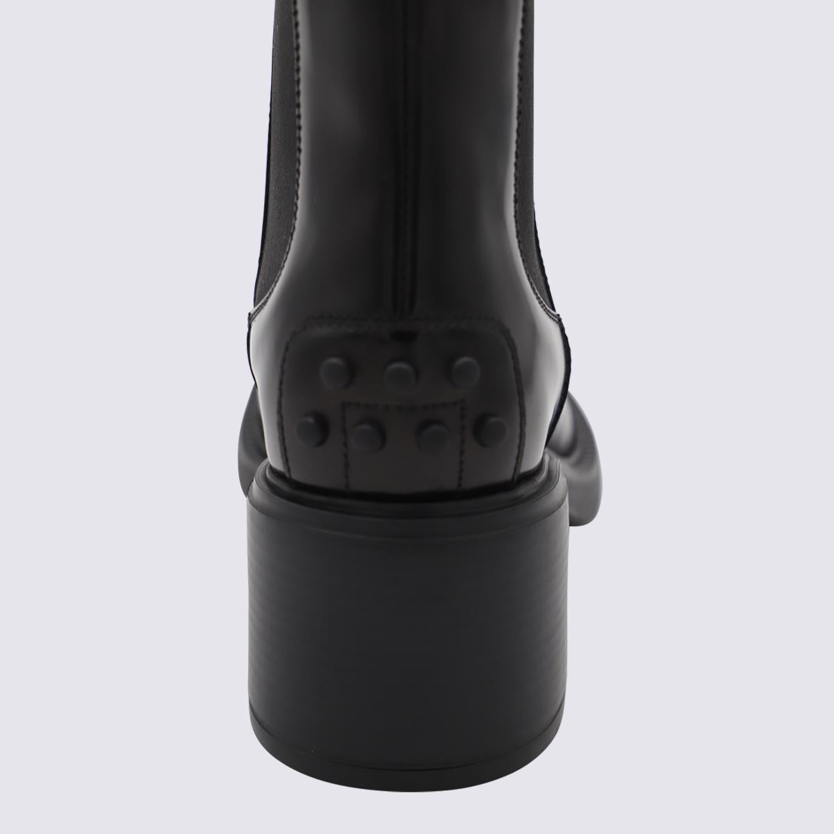 Tod'S Black Leather Boots