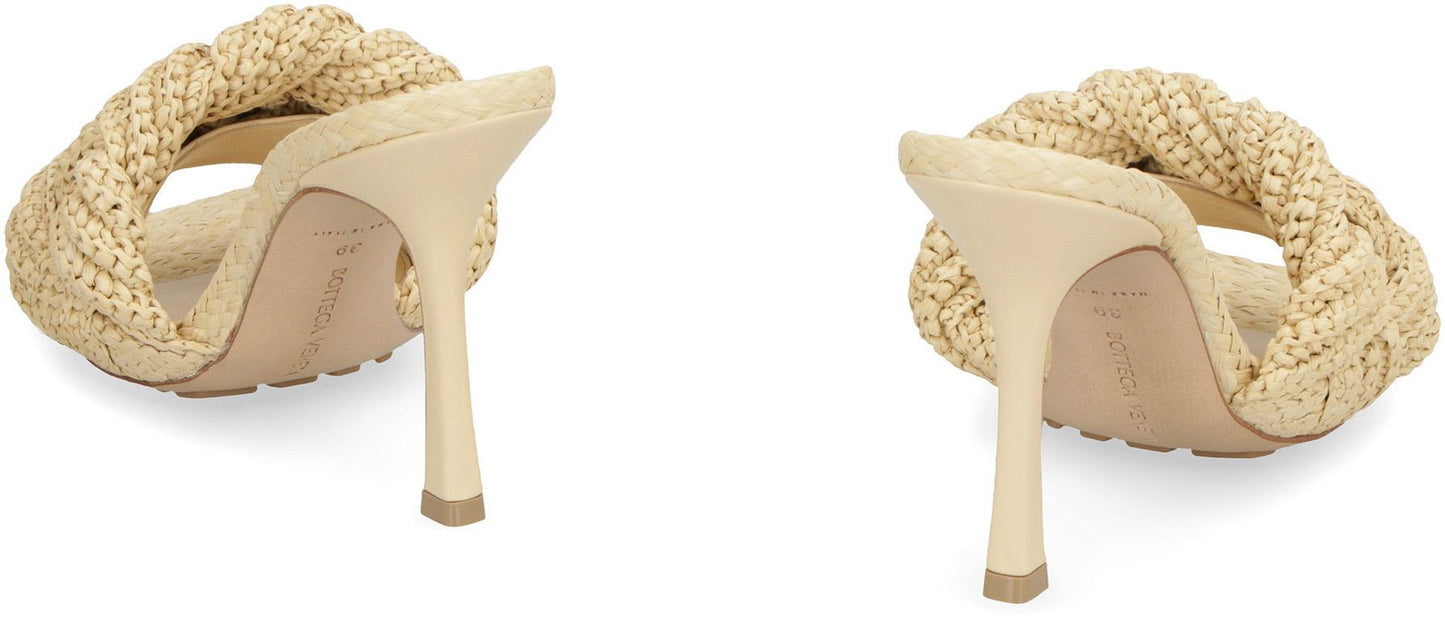 Bottega Veneta Lido Raffia Mules