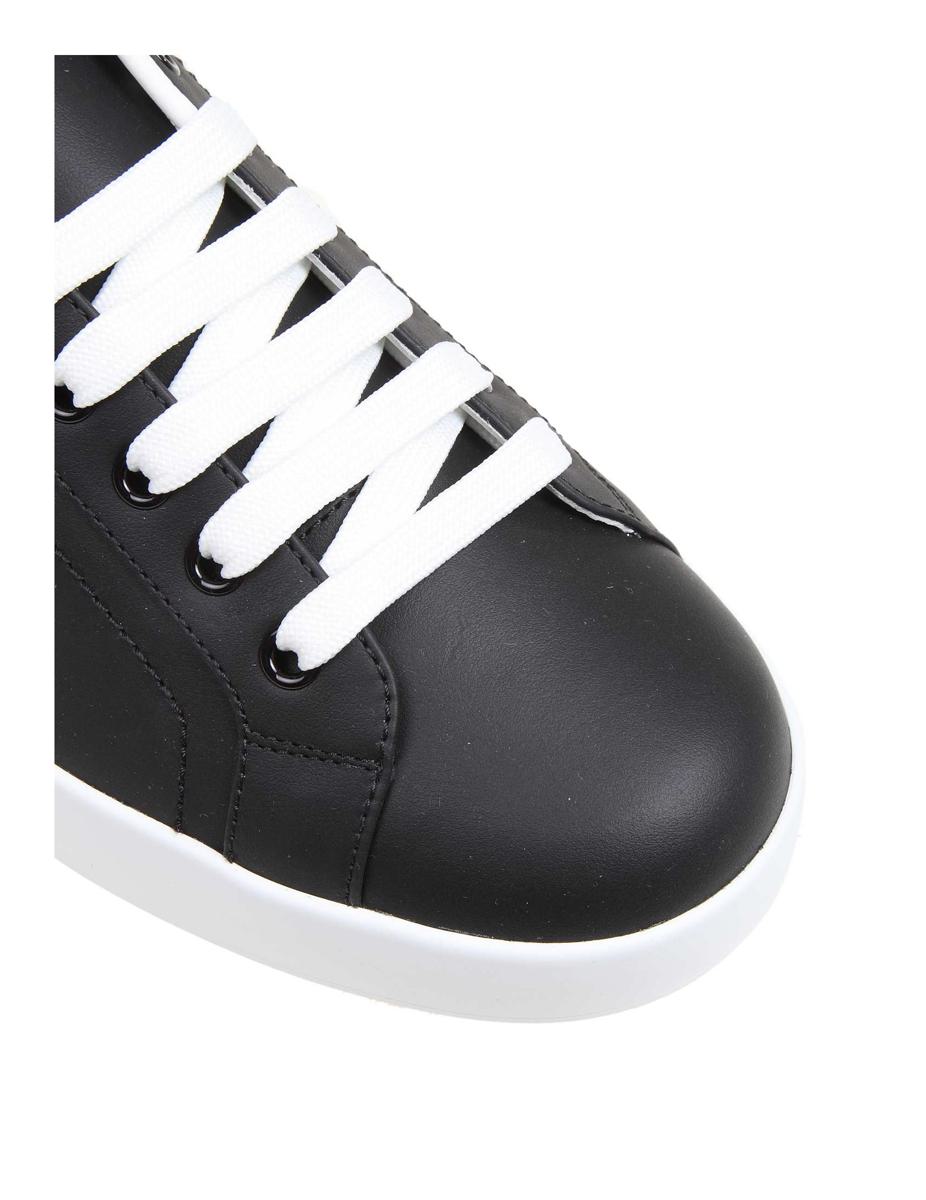 Dolce & Gabbana Portofino Sneakers In Nappa Calfskin