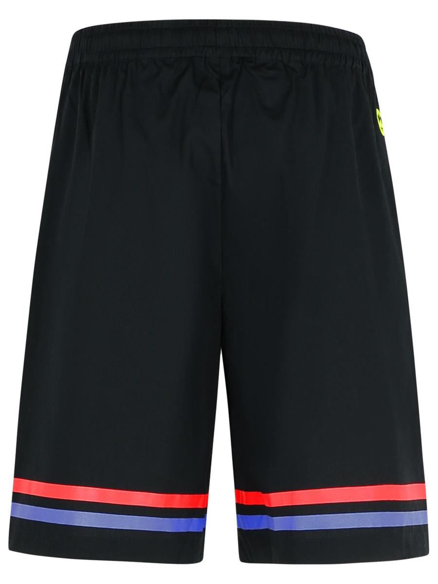 Barrow 'Rugby' Black Cotton Bermuda Shorts