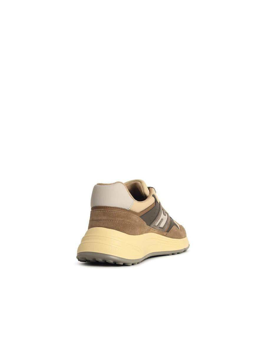 Hogan 'Hyperlight' Brown Leather Sneakers