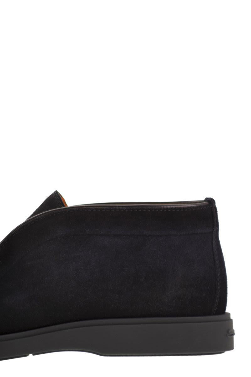 Santoni Suede Leather Desert Boot