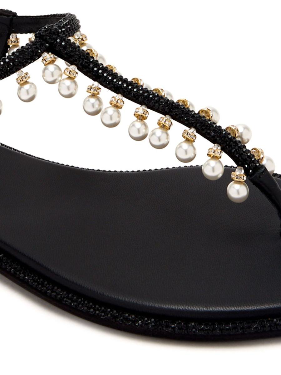 René Caovilla Diana Pearls Sandals