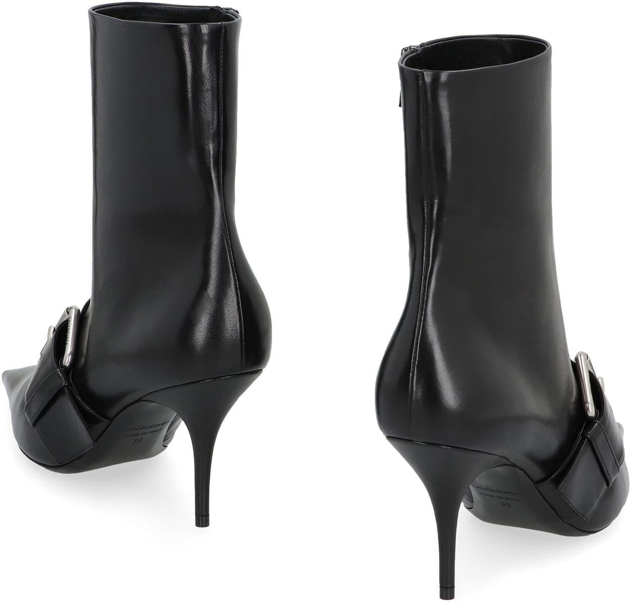 Balenciaga Knife 80 Leather Ankle Boots