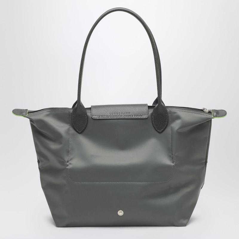 Longchamp Graphite-Coloured Le Pliage Green M Bag