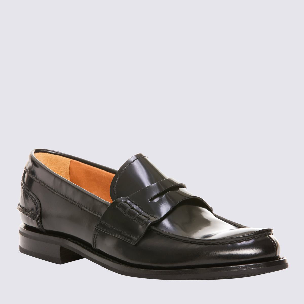Church'S Black Leather Pembrey W5 Loafers