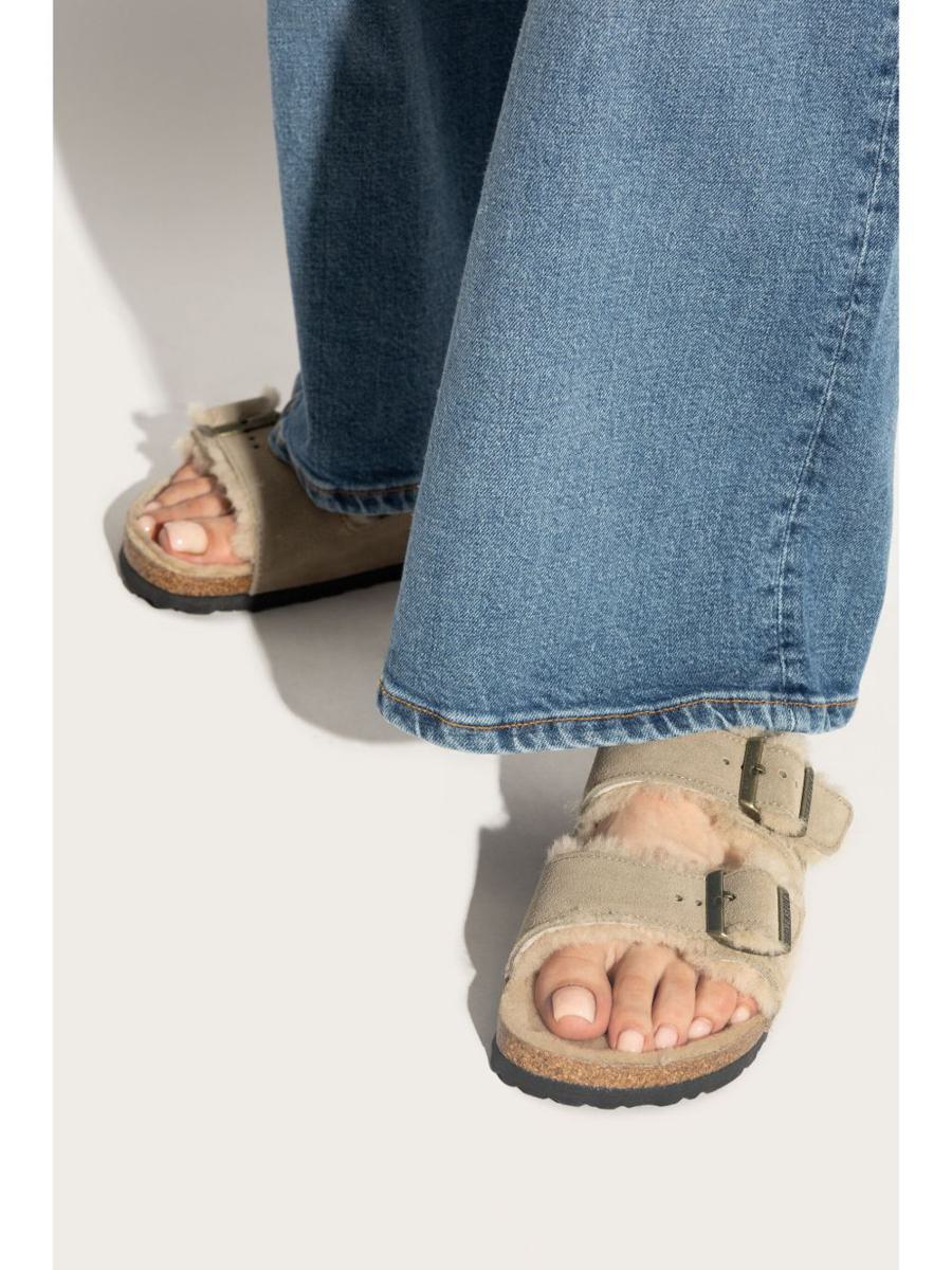 Birkenstock 'Arizona' Fur Slippers