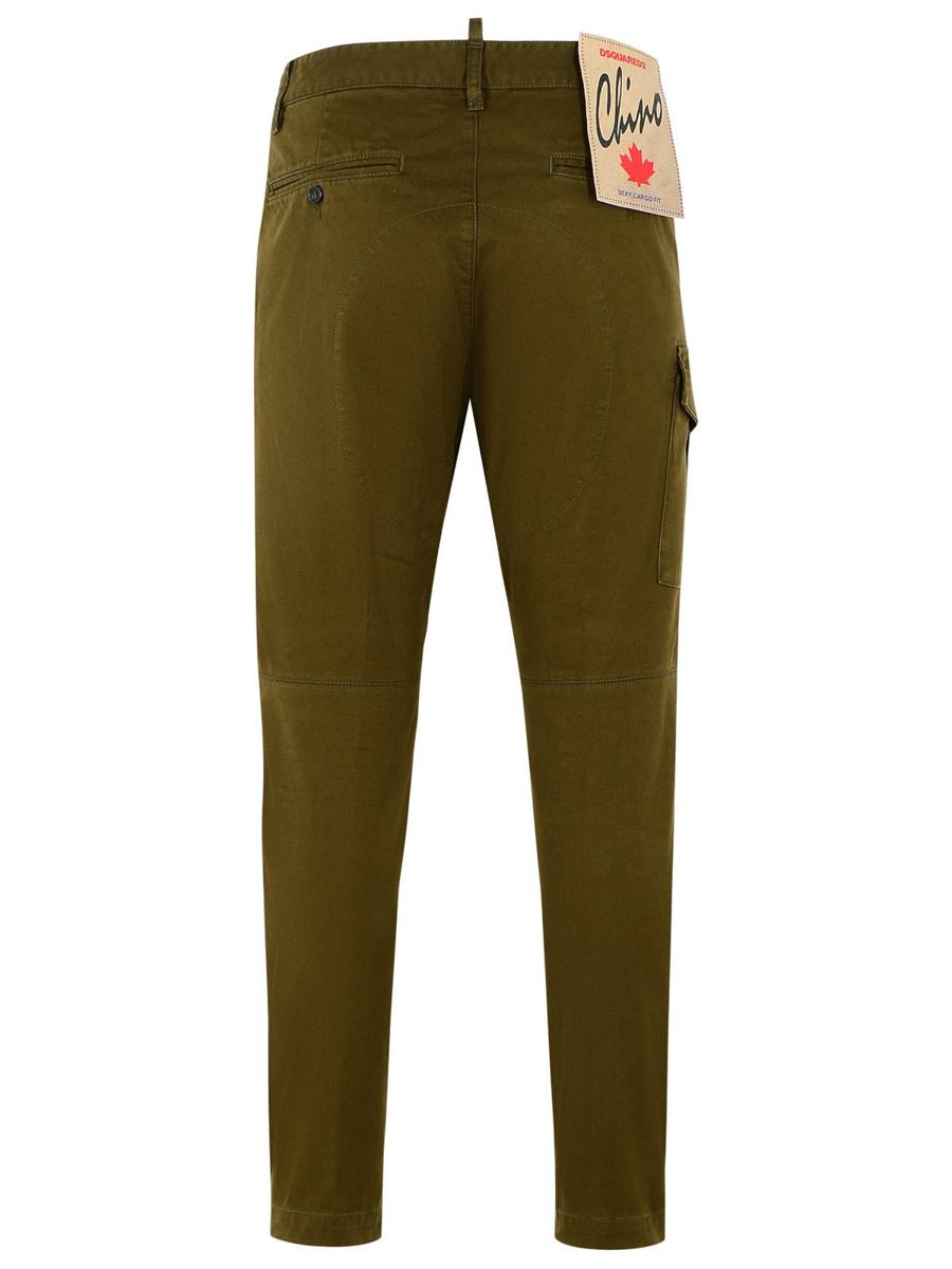 DSQUARED2 'Sexy' Dark Green Cotton Cargo Pantone
