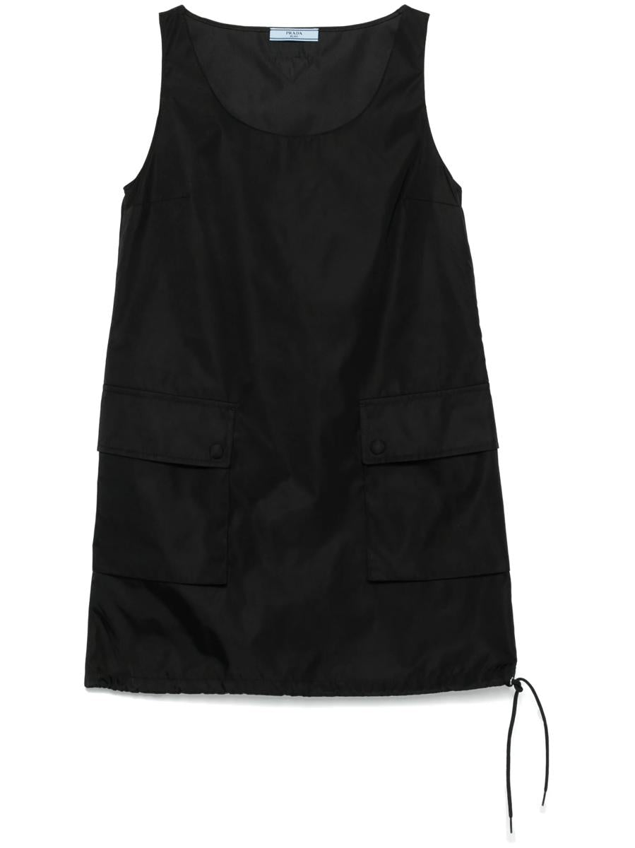 Prada Drawstring-Hem Mini Dress