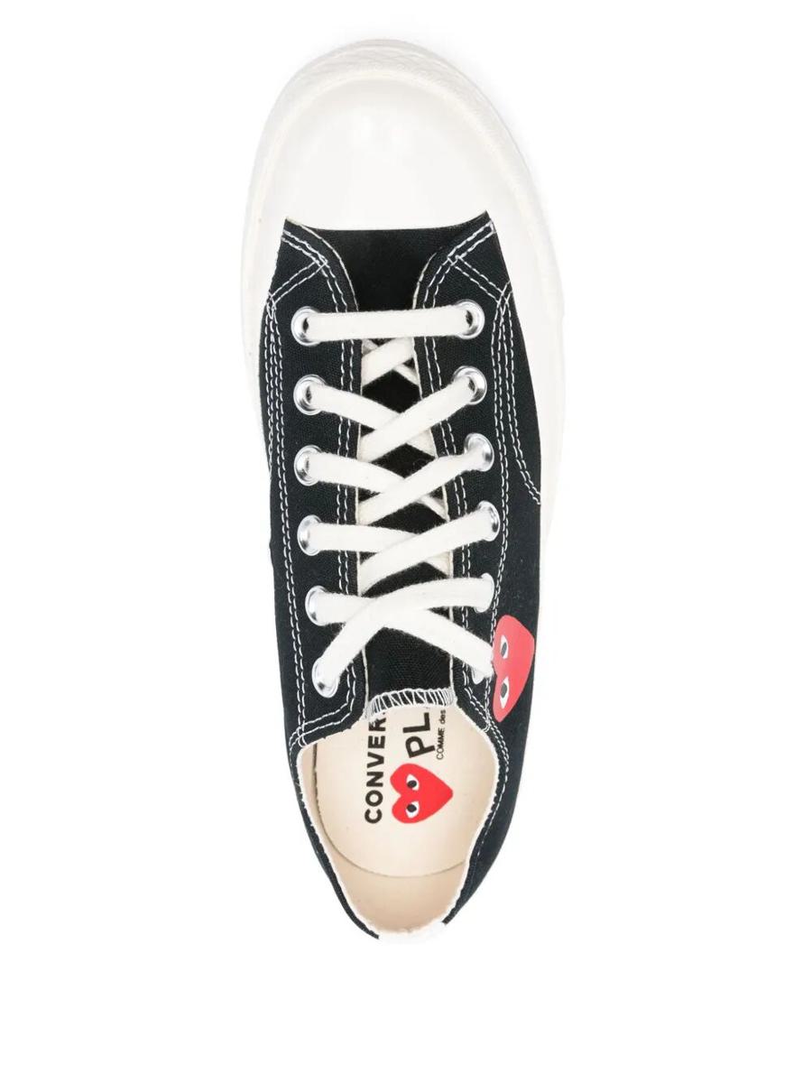 Converse X Comme Des Garçons Play Chuck Tailor Red Heart Low Top Sneakers Shoes