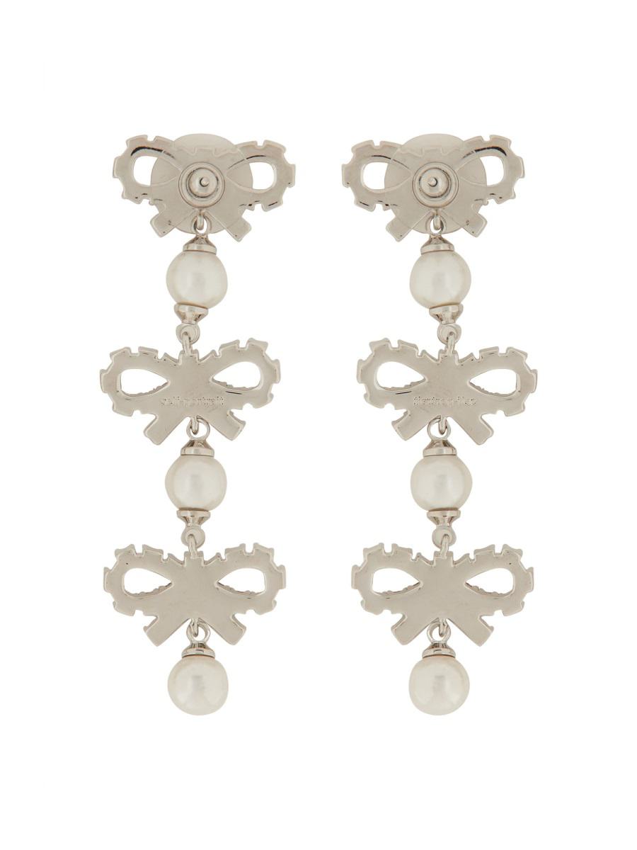 Self-Portrait Micro Bow Earrings