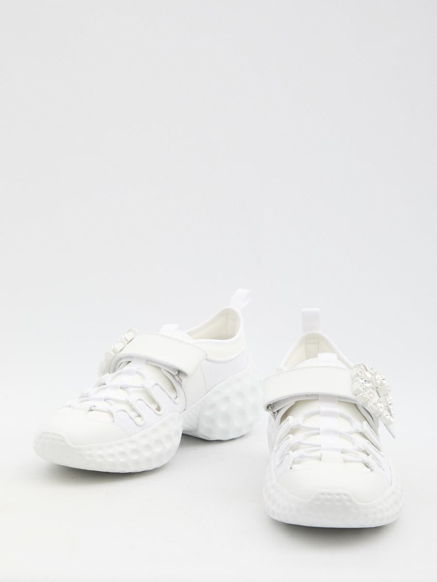 Sneakers With Crystal-Embellished Buckle