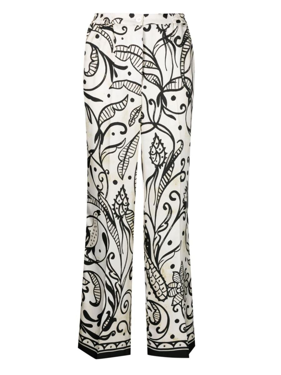 F.R.S. - For Restless Sleepers Printed Silk Trousers