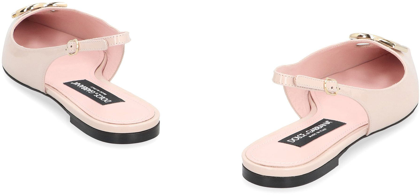 Dolce & Gabbana Leather Slingback Pumps