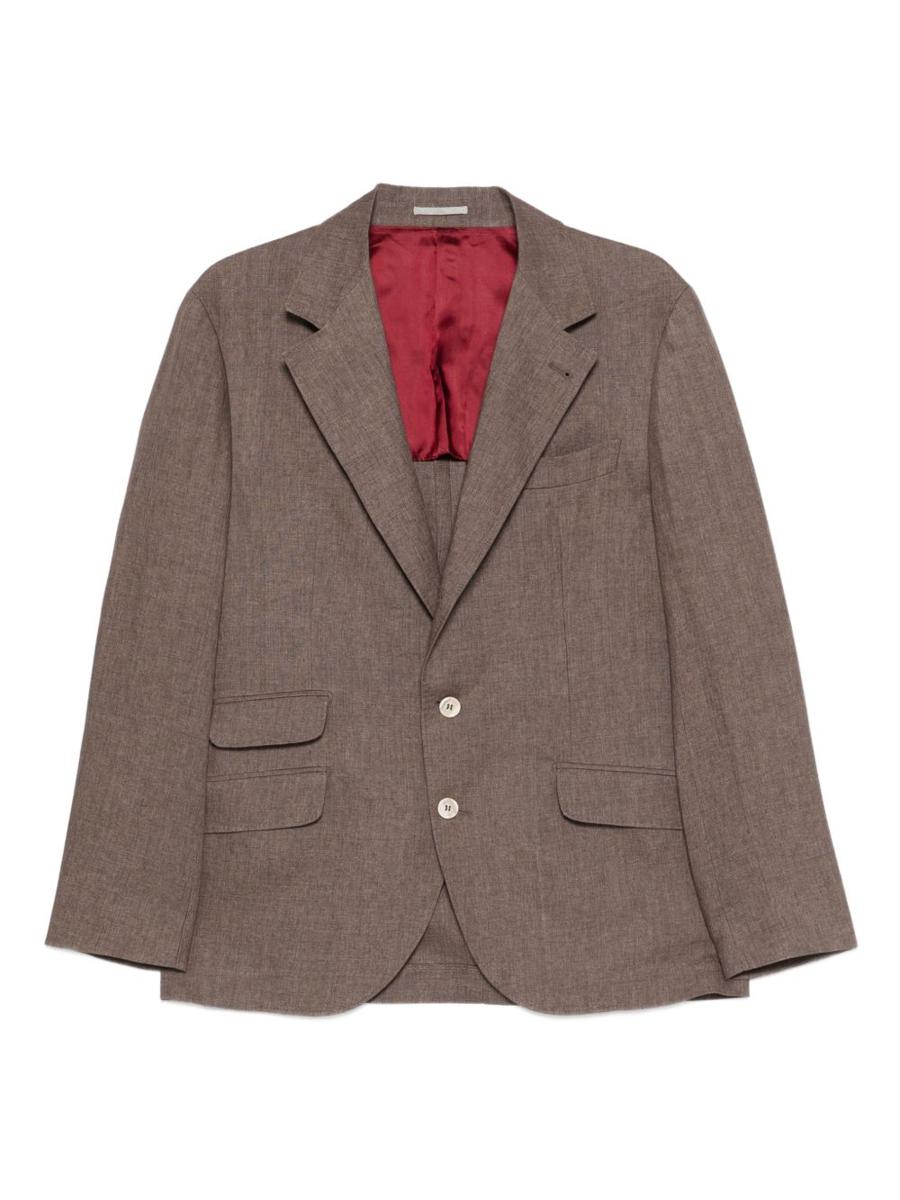 Brunello Cucinelli Linen Single-Breasted Jacket