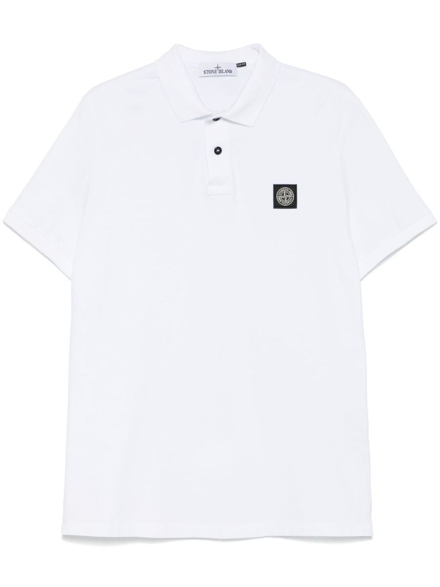 Stone Island Slim Fit Stretch Cotton Pique Polo Shirt Clothing