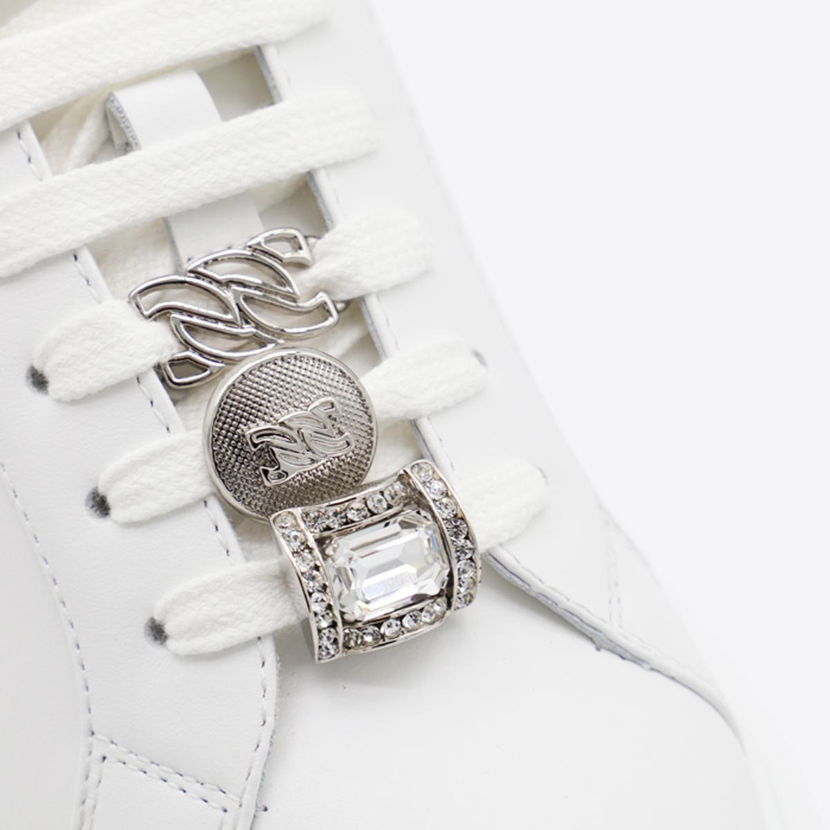 Casadei White Leather Sneakers