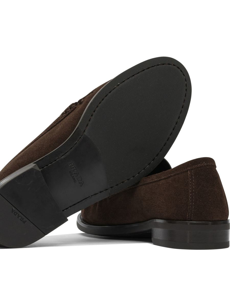 Prada Suede Leather Loafers