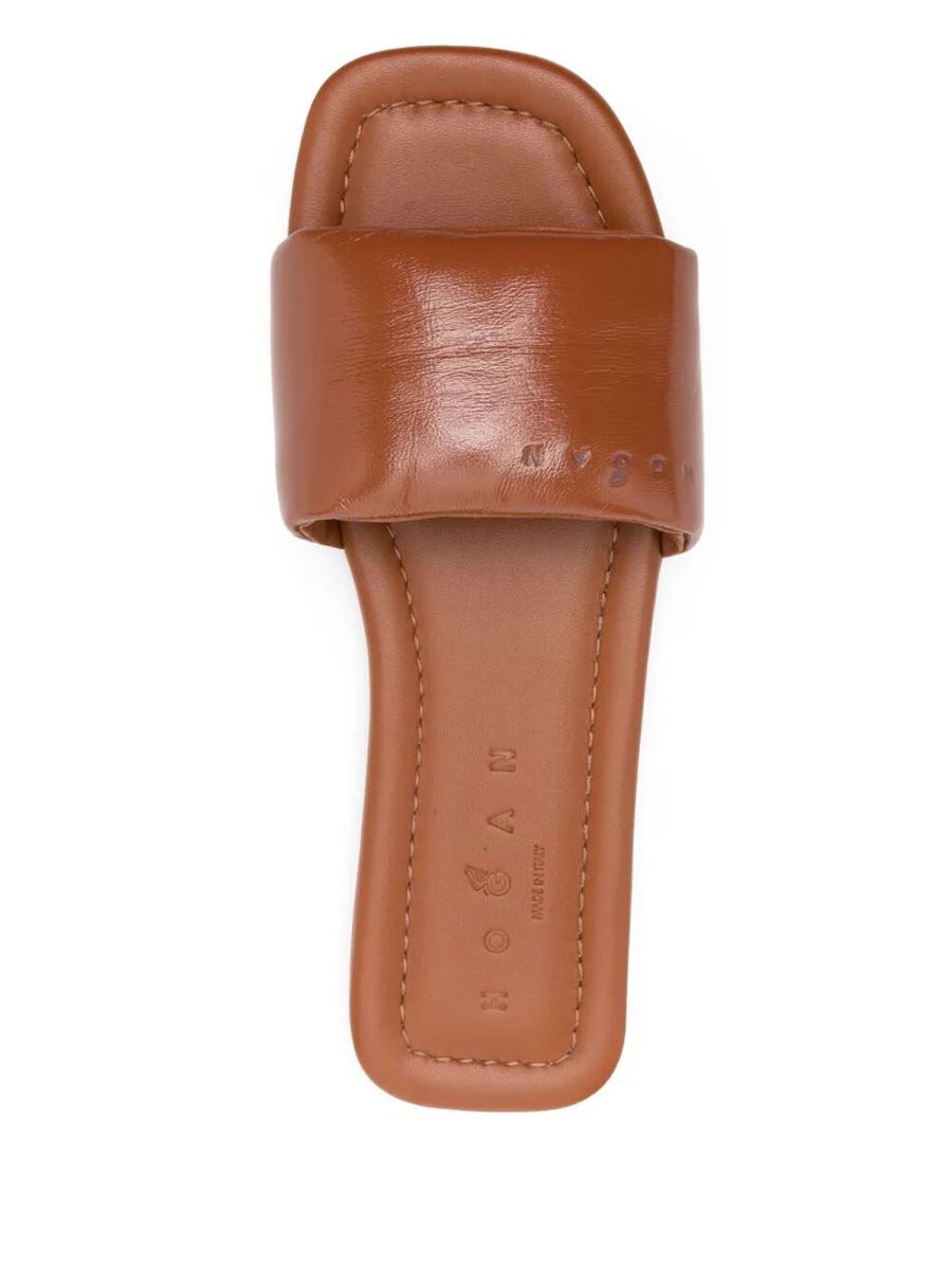 Hogan Leather Slide Shoes