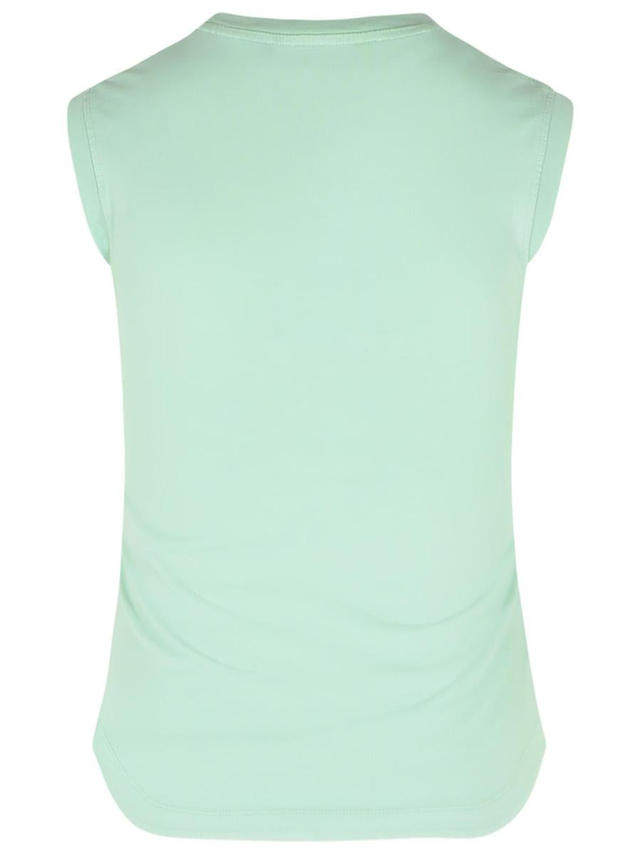 The Attico Green Cotton Tank Top