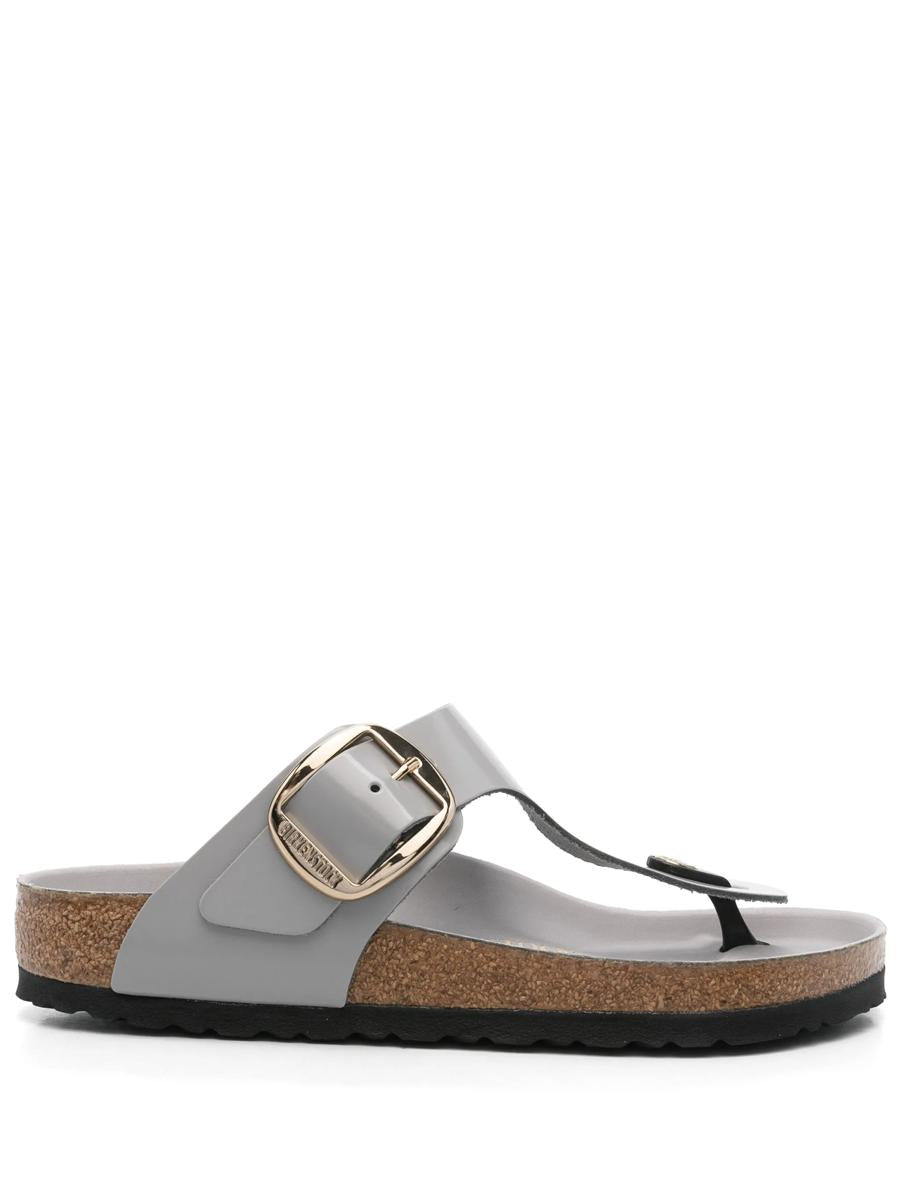 Birkenstock Gizeh Big Buckle Shine Stone Coin, Natural Lea Shoes