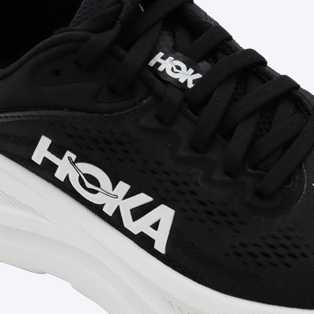 Hoka Black And White Bondi 9 Sneakers