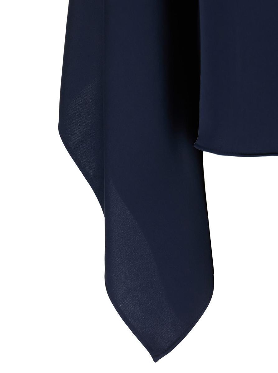 Blue Stole In Lightweight Fabric Woman