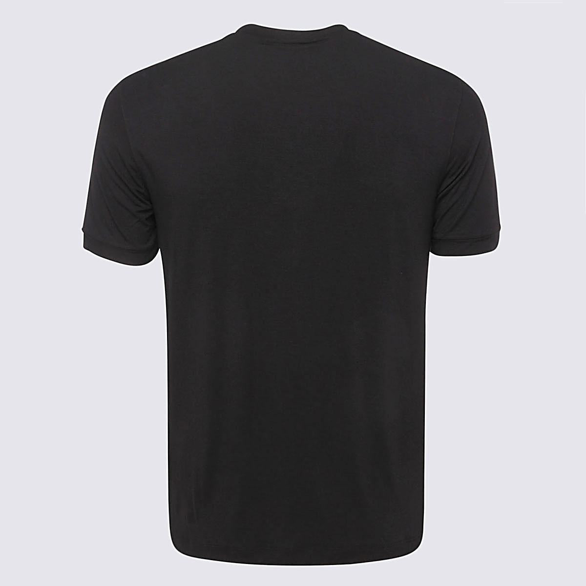 Giorgio Armani Black Cotton T-Shirt