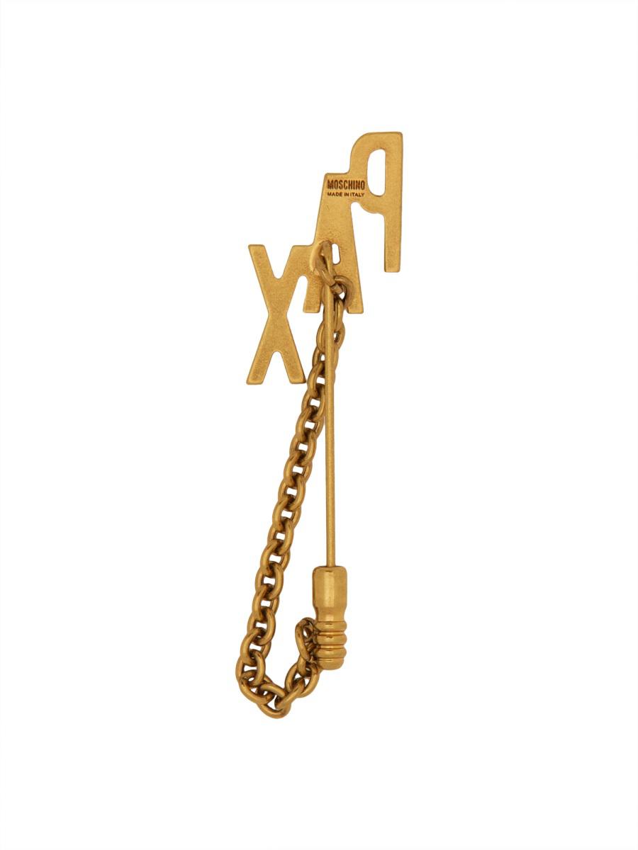 Moschino Brooch With Chain Pax
