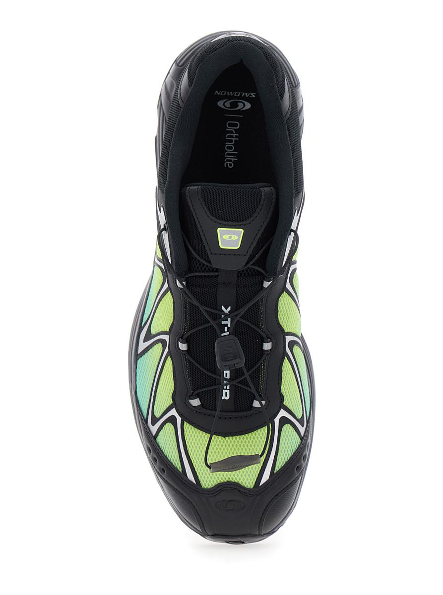 'Xt-Whisper' Black Sneakers With Printed Logo On The Side And Drawstring Closure In Fabric Unisex