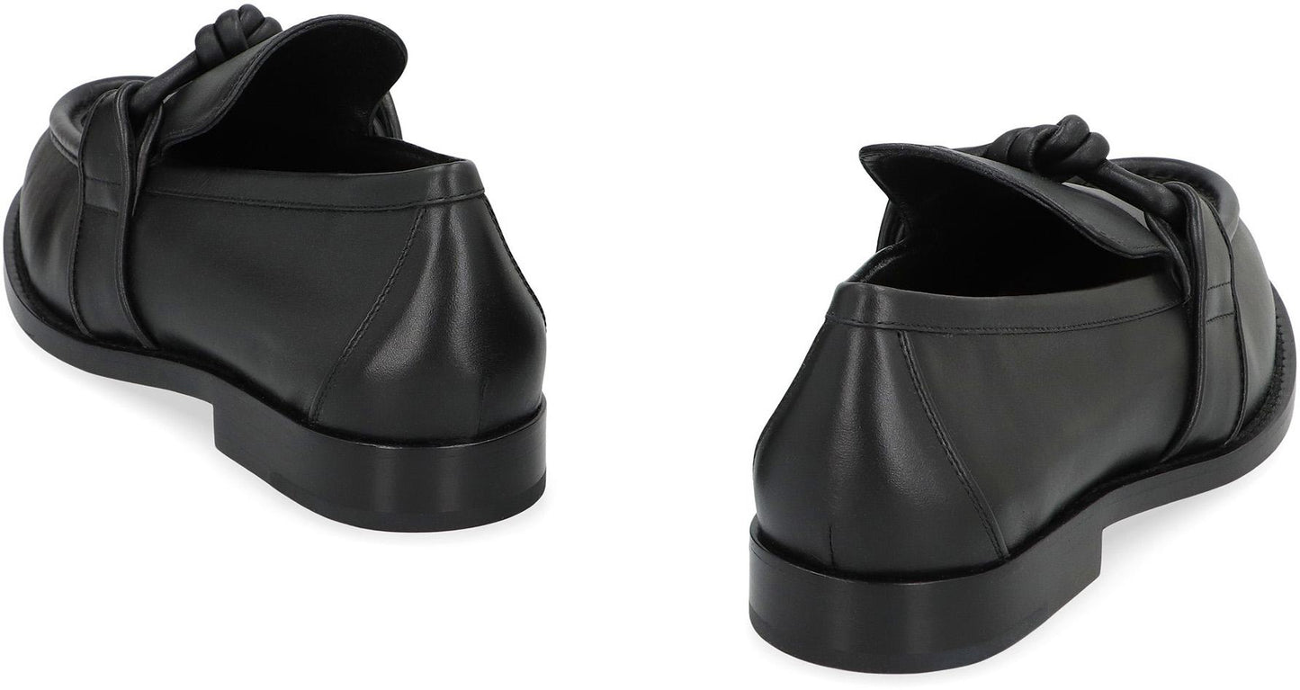 Bottega Veneta Astaire Leather Loafers