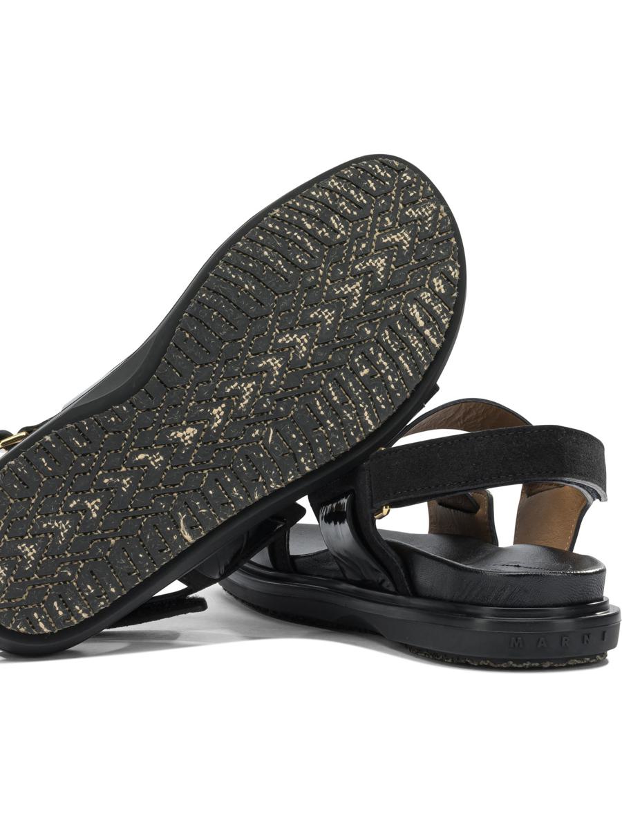 Marni "Fussbett" Leather Sandals