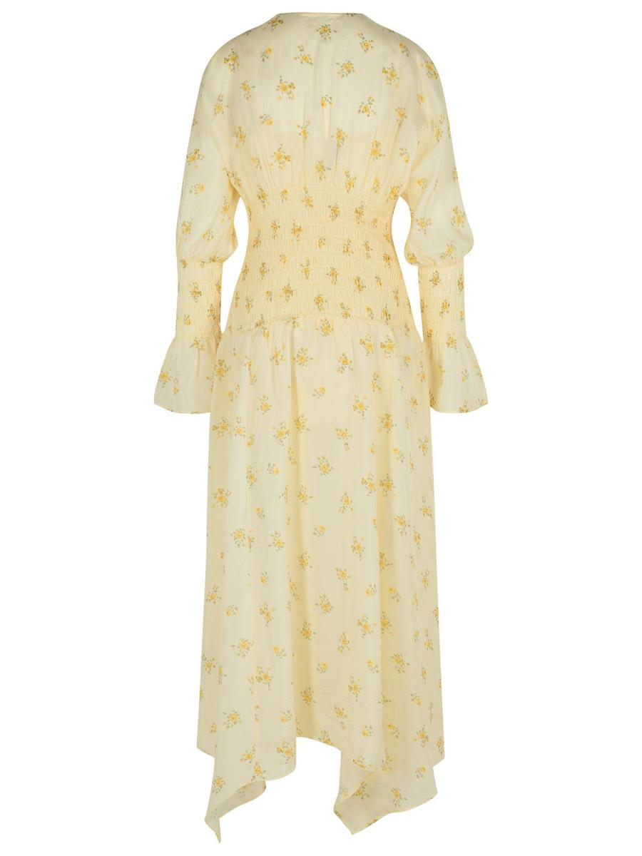 Ganni Ivory Viscose Dress