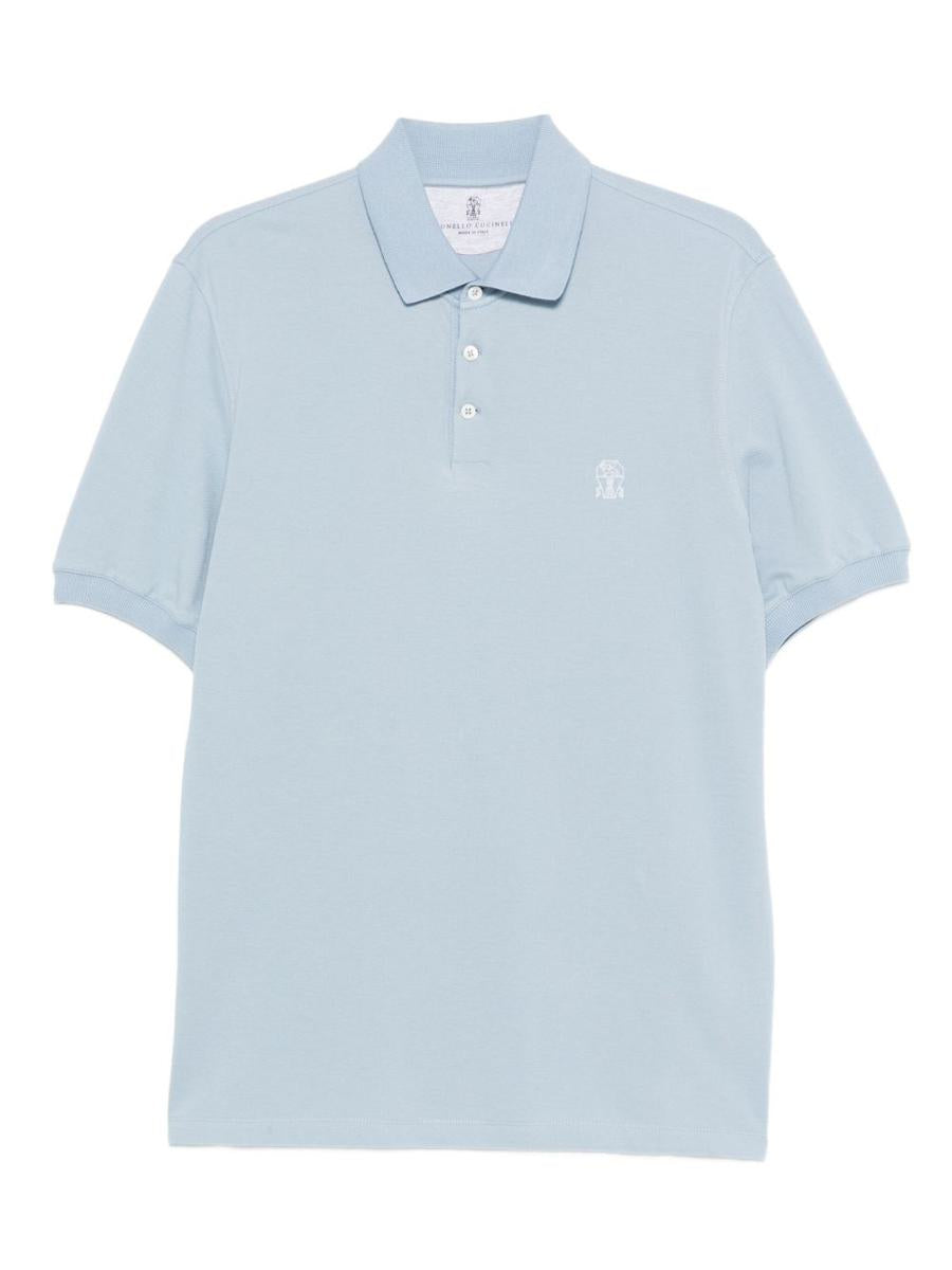 Brunello Cucinelli Logo Cotton Polo Shirt